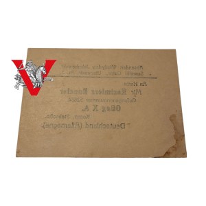 Oflag X A - card to Polish Major Kazimierz Buncler, World War II, Suwałki