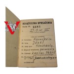 Poznań - Legitymacja uposażenia oficera Wojska Polskiego - kpt. Józef Korusiewicz - 1946 r.