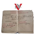 II RP, Książczeka Wojskowa, Łódź, Pieczęc Biuro Wojskowo Policyjne