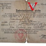 Kartuzy - Zaświadczenie stałe 1946 r. - dokument tożsamości Polaka, obywatelstwo polskie, Starosta Powiatowy Kartuski