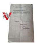 Lublin 1938 - Dyplom magistra prawa Katolicki Uniwersytet Lubelski KUL - Jadwiga Szarszanowska