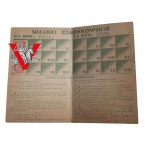 Legitymacja 5 Dywizjonu Żandarmerii - Liga Obrony Powietrznej i Przeciwgazowej, Kraków 1933-1934