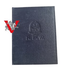 Legitymacja Kolejowego Przysposobienia Wojskowego II RP - Katowice 1936, beautiful condition