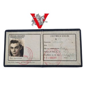 Legitymacja szkolna Ośrodka Szkolenia Dziennikarskiego w Warszawa - 1951