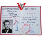 Legitymacja PZPR - płk pil. dypl. Czesław Miodoński, dca 62 Pułku Lotniczego, Wydana Przy Sztabie Lotnictwa