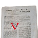 Dokument synodu w Rügenwalde (Darłowo) - Pomorze, 1849 , Słupsk Stolp