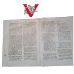 Dokument synodu w Rügenwalde (Darłowo) - Pomorze, 1849 , Słupsk Stolp