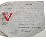 Wezwanie podatkowe Kreis Rybnik - Gołkowice (Gaschütz) 1918
