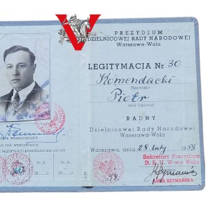 Warsaw Wola, Legitimacy of a Councillor 1958 year