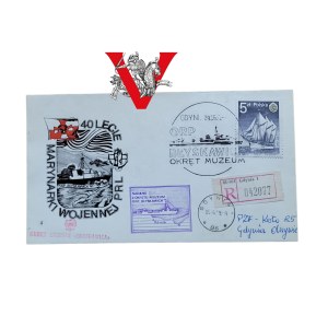 40th Anniversary Navy, Envelope , Extra Anniversary Stamps, ORP Blyskawica