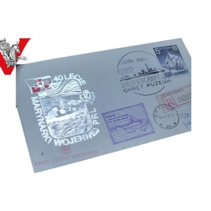 40th Anniversary Navy, Envelope , Extra Anniversary Stamps, ORP Blyskawica