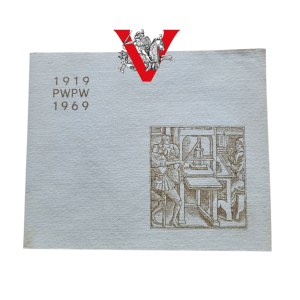 PWPW - 50 lecie, Warszawa 1970 rok, Podpis dyrektora Wytwórni, Dyplom, Papier Czerpany
