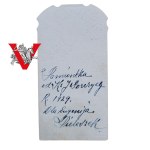Święty Obrazek z dedykacją 1929 rok