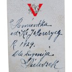 Święty Obrazek z dedykacją 1929 rok