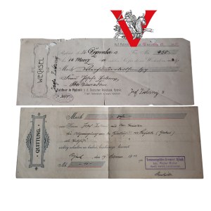 Rybnik, two interesting checks, one name, 1913 and 1914