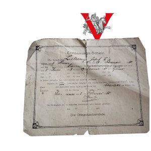Miner's dismissal certificate - 