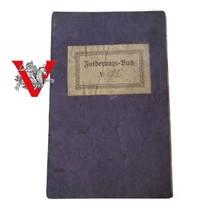 Radziejów Silesia 1910-1925 - Book of receivables and repayments from the savings and loan association, financial card