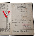 II RP , Legitymacja Ubezpieczeniowa, Gostyń, Zduńska Wola, lata 30, Masa Wpisów