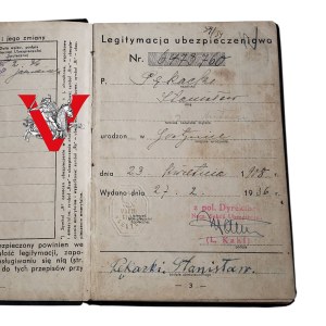 II RP , Insurance Legitimation, Gostyn, Zduńska Wola, 1930s, Mass Entries