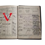 II RP , Legitymacja Ubezpieczeniowa, Gostyń, Zduńska Wola, lata 30, Masa Wpisów