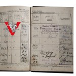 II RP , Legitymacja Ubezpieczeniowa, Gostyń, Zduńska Wola, lata 30, Masa Wpisów