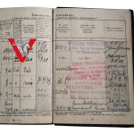 II RP , Legitymacja Ubezpieczeniowa, Gostyń, Zduńska Wola, lata 30, Masa Wpisów
