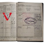 II RP , Legitymacja Ubezpieczeniowa, Gostyń, Zduńska Wola, lata 30, Masa Wpisów