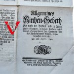 Pomorze - Strzałów 1744 - RZADKOŚĆ - Starodruk religijny „Allgemeines Kirchen-Gebeth” - modlitwa kościelna - rzadkie wydanie