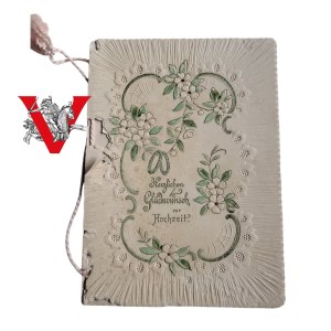 Art Nouveau Turn of the Century XIX / XX, beautiful greeting card