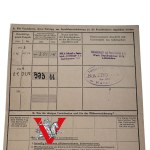 Lubin 1928 Dokument Legitymacja Związek Inwalidów