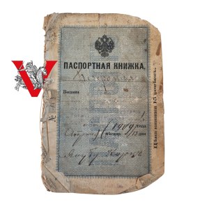 Litwa Zabór, Paszport Carski Kowno , 1909 rok Polak