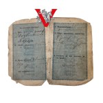 Litwa Zabór, Paszport Carski Kowno , 1909 rok Polak