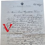 Cesarski dokument sądowy K.K. Kreisgericht Teschen - Cieszyn 1901, sprawa Jana Czepia z Goleszowa