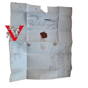 Danzig (Danzig) - Marienwerder (Kwidzyn) 1838 - Official letter with wax seal and watermark