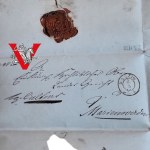 Danzig (Gdańsk) - Marienwerder (Kwidzyn) 1838 - List urzędowy z pieczęcią woskową i znakiem wodnym