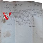 Danzig (Gdańsk) - Marienwerder (Kwidzyn) 1838 - List urzędowy z pieczęcią woskową i znakiem wodnym