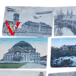 Poznan - Krotoszyn | 24 Letters from the Front - Pole in the Prussian Army | Beautiful Collection from the First War | Part in Polish, Military Seals.