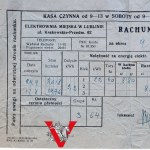 Lublin, Kampania Wrześniowa, Rachunek za Prąd zapłaconY 29.09.1939 !!