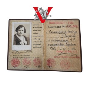 Legitimation, State Police 1936, Lodz, Signature of the Provincial Commander, RAID