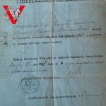 Wilno 1891 - Rosyjskie świadectwo wojskowe, pobór carskiej armii, Francisz Tomaszewski, Królestwo Polskie