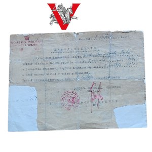 Wojsko Polskie 1944-1947 - Żołnierz walczący z Niemcami, sierżant pancerniak, - Jednostka Wojskowa nr 3139