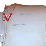 Warszawa Wolna - Maszynopis 1948 r. mjr WP Tadeusza Jacka Rolickiego, reportaż z wyzwolenia stolicy + zdjęcie autora w mundurze