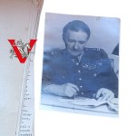 Warszawa Wolna - Maszynopis 1948 r. mjr WP Tadeusza Jacka Rolickiego, reportaż z wyzwolenia stolicy + zdjęcie autora w mundurze