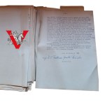 Warszawa Wolna - Maszynopis 1948 r. mjr WP Tadeusza Jacka Rolickiego, reportaż z wyzwolenia stolicy + zdjęcie autora w mundurze