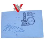 Westerplatte 1939 - Oryginalna pocztówka z autografem Obrońcy Westerplatte, Bohatera Września, Gdańsk 1976