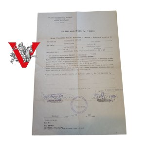 Powstaniec Warszawski - Zaświadczenie ZBoWiD Edwarda Salamońskiego, żołnierza V Obwodu (Mokotów) Armii Krajowej, batalion „Oaza”