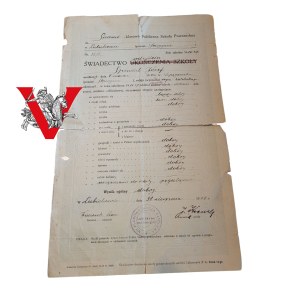 Lubichowo Straogard, Certificate Catholic School , 1926