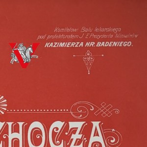 Kazimierz Badeni Premier Rządu Cesarstwa Austro Węgier, Bal Lekarski LWÓW , Nuty, XIX wiek