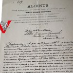Książę Albinus Dunajewski , Biskup Krakowski, Pismo z Podpisem Księcia Bikuspa, Kraków 1891 r