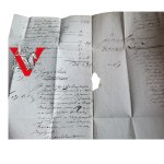 List z Marienwerder (Kwidzyn) do Mewe (Gniew), Prusy Zachodnie 1825 - rękopis z epoki
